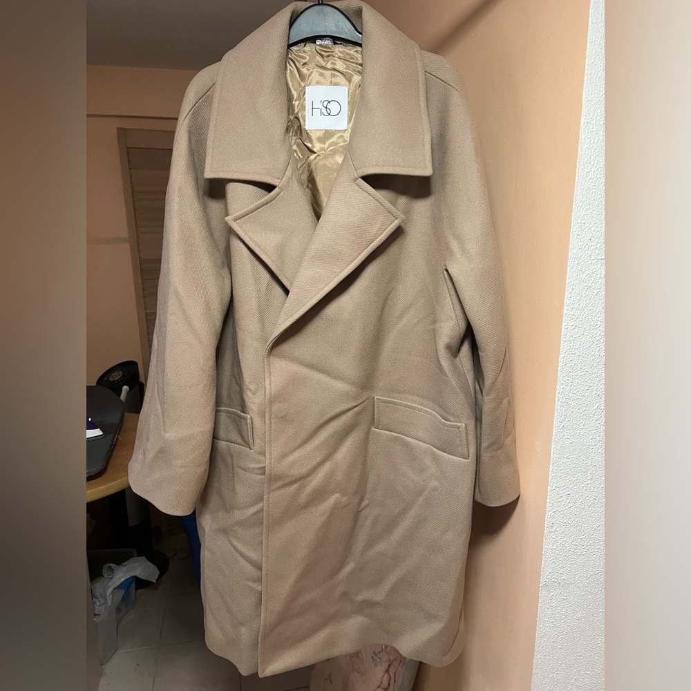 Hiso wool&cashmere coat，wear twice